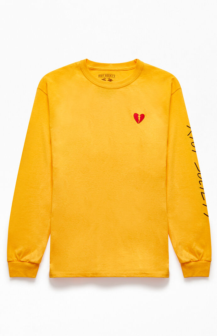 Riot Society Broken Heart Long Sleeve T Shirt Pacsun