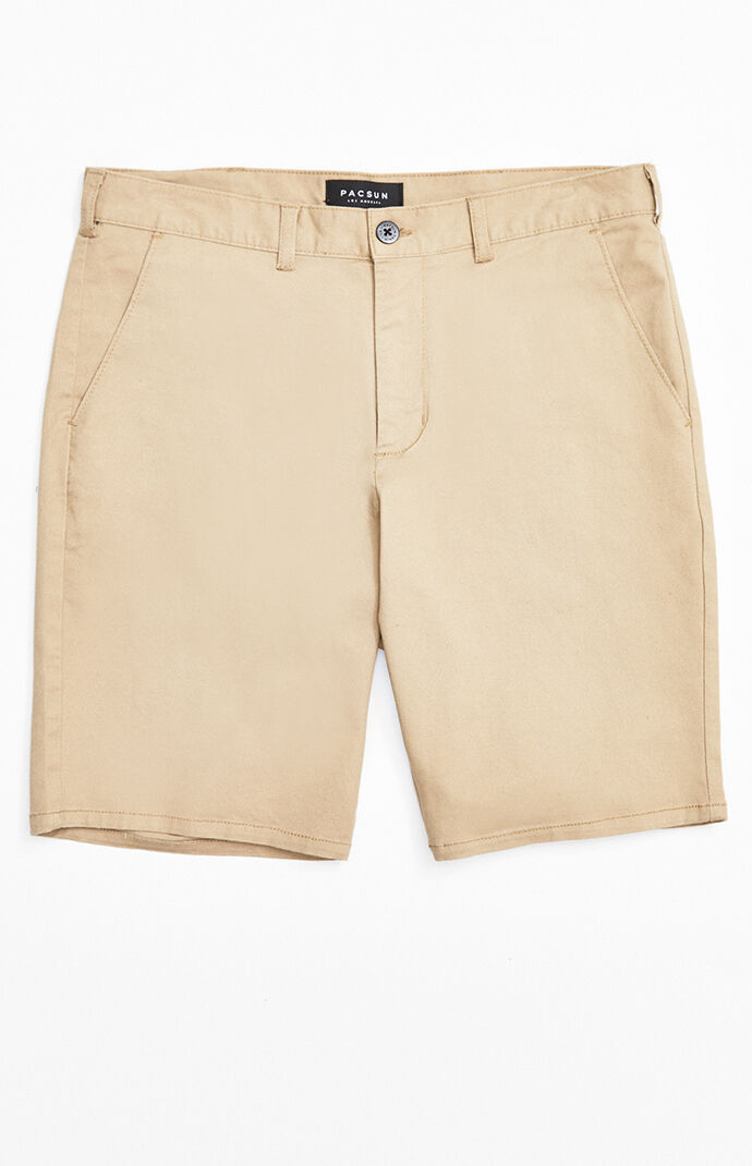 Slim Fit Khaki Chino Shorts PacSun PacSun