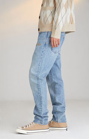 By PacSun Medium Wash Slim Taper Rigid Jeans image number 3