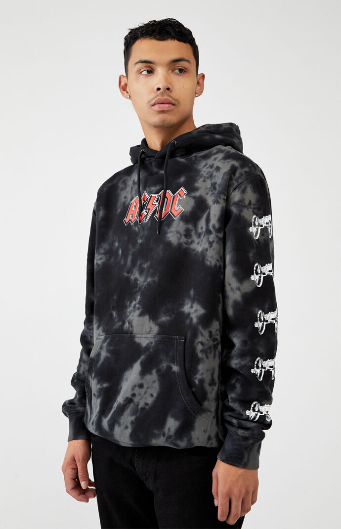x AC/DX Tie-Dyed About To Rock Hoodie