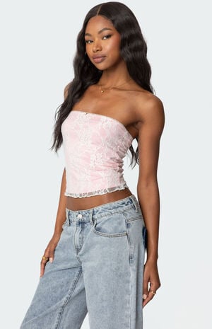 Allison Lace Tube Top image number 4