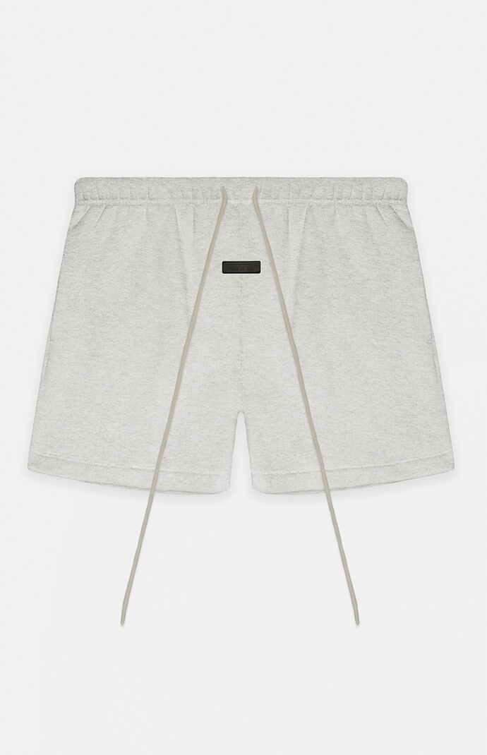 Fear of God Essentials Light Heather Grey Fleece Running Shorts