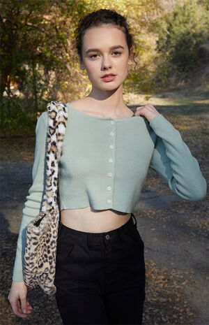 Pale Green Athelia Cardigan image number 1