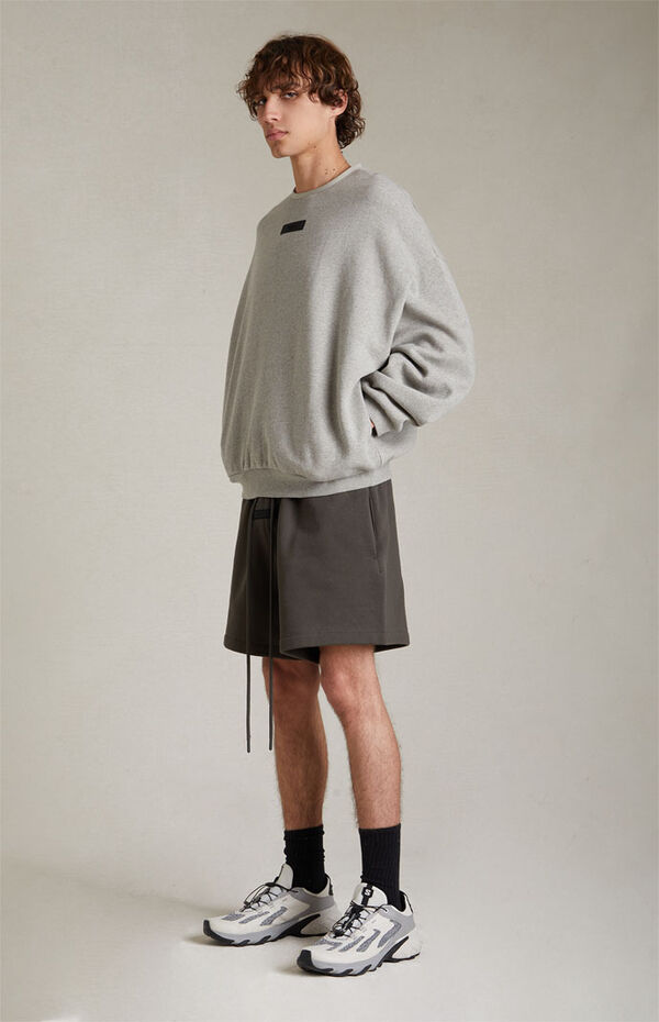 Dark Heather Oatmeal Crew Neck Sweatshirt