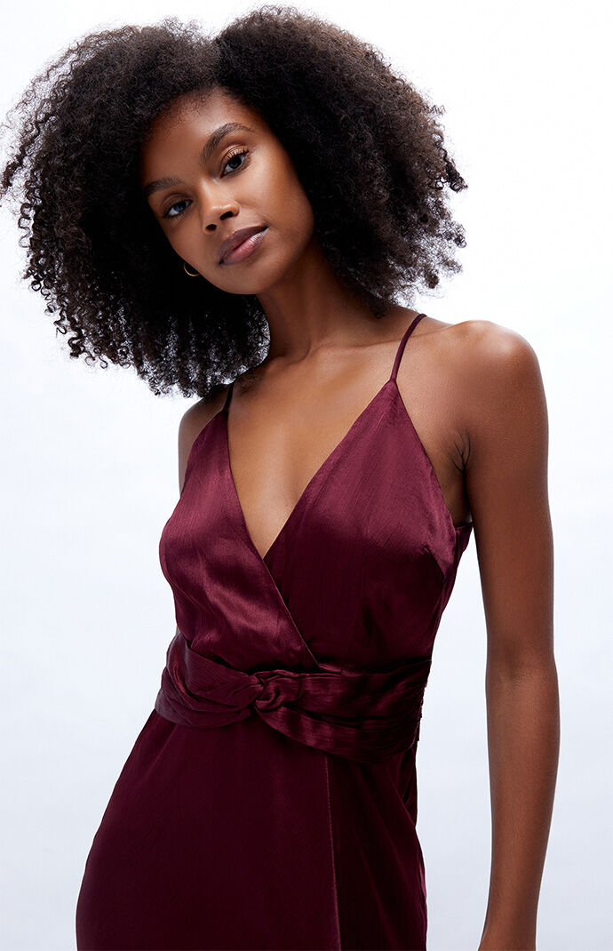 MINKPINK Nador Wrap Midi Dress PacSun