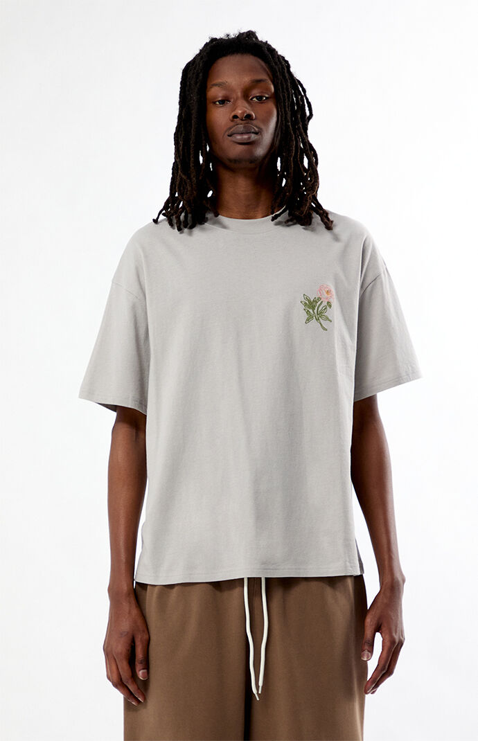 Pacsun Rose Embroidered T-Shirt