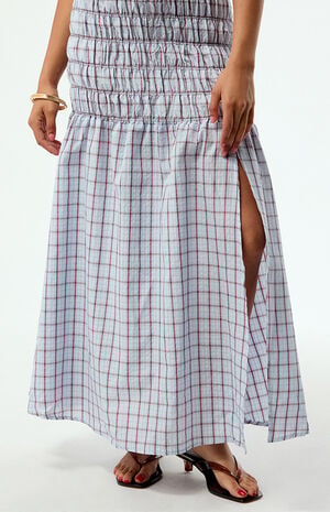 Plaid Lagoon Maxi Dress image number 4