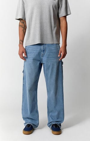 Dylan Baggy Jeans NY Embroidered Carpenter Medium Blue image number 2