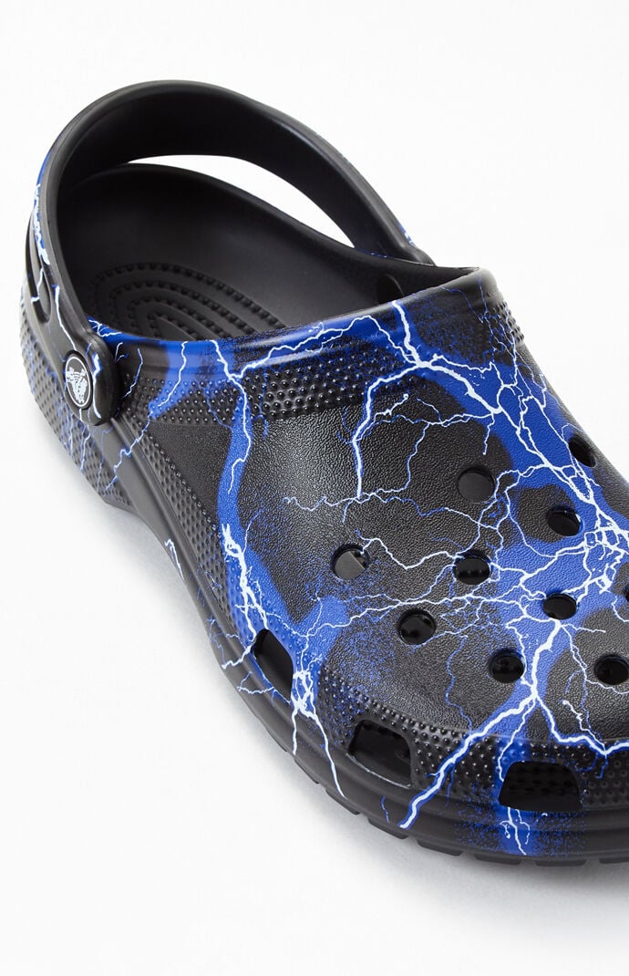 blue lightning crocs