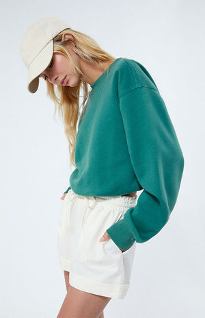 Elastic Waist Linen Shorts image number 3