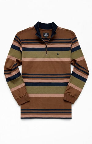Forger Stripe Long Sleeve Rugby Shirt Forger Stripe Long Sleeve Rugby Shirt image number 1