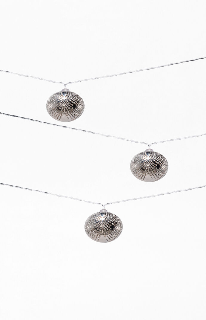 Silver Sphere Marrakesh Metallic String Lights