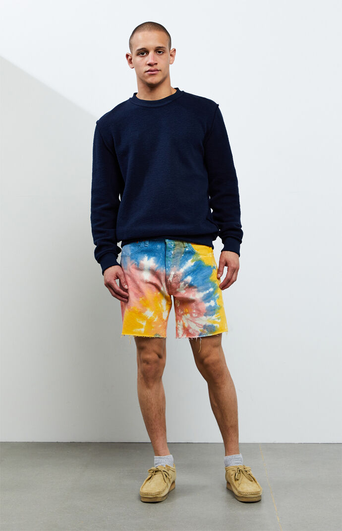 511 Tie-Dyed Cut-Off Denim Shorts