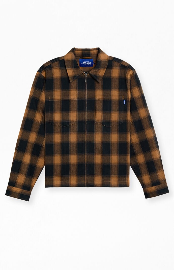 Awake NY Brushed Flannel Shirt Jacket