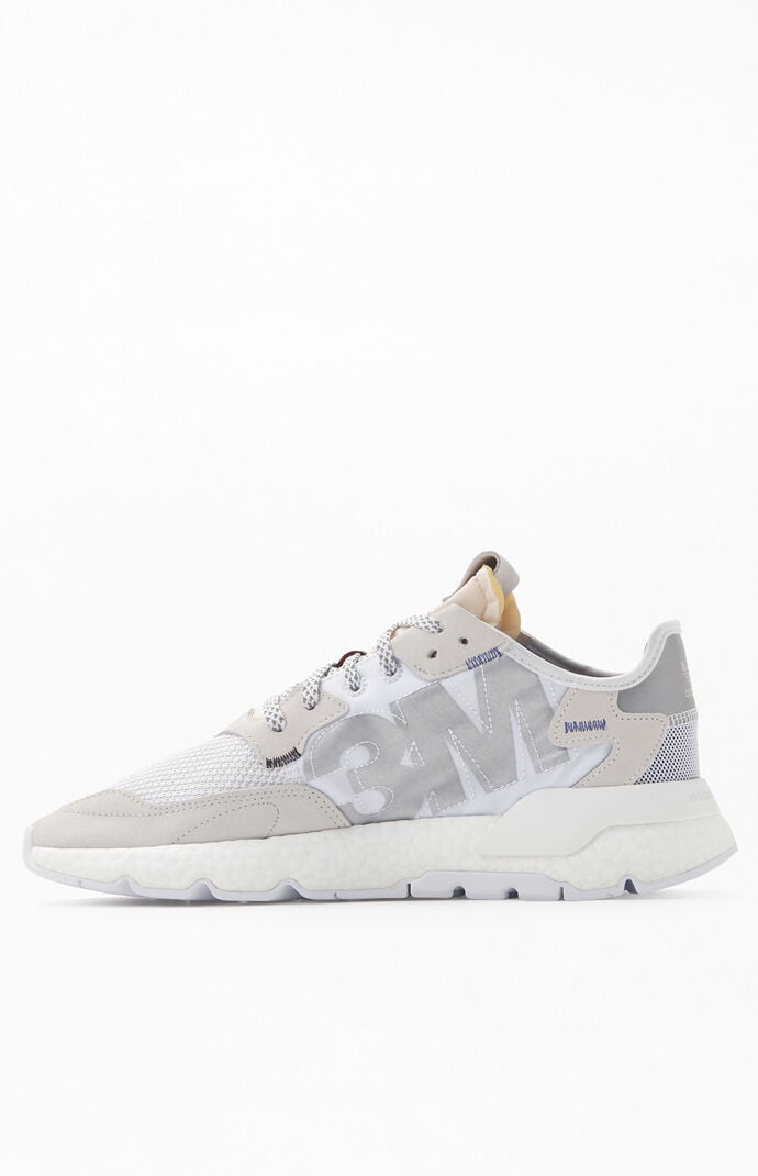 adidas White Nite Jogger Shoes PacSun