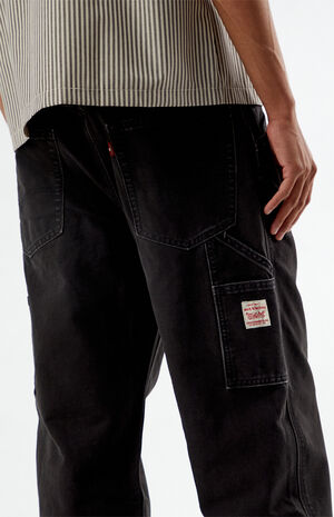 565 Loose Straight Black Carpenter Jeans image number 3