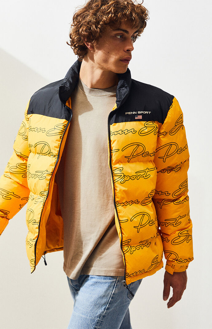 Pacsun yellow on sale puffer jacket