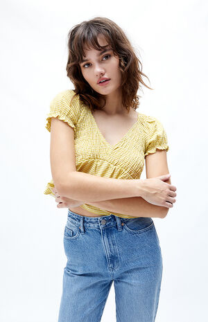 V-Neck Babydoll Top image number 1