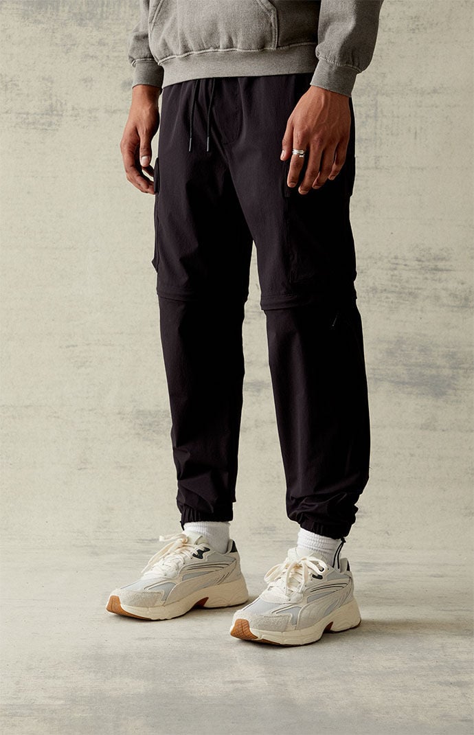 PacSun Stretch Performance Black Slim Cargo Joggers PacSun