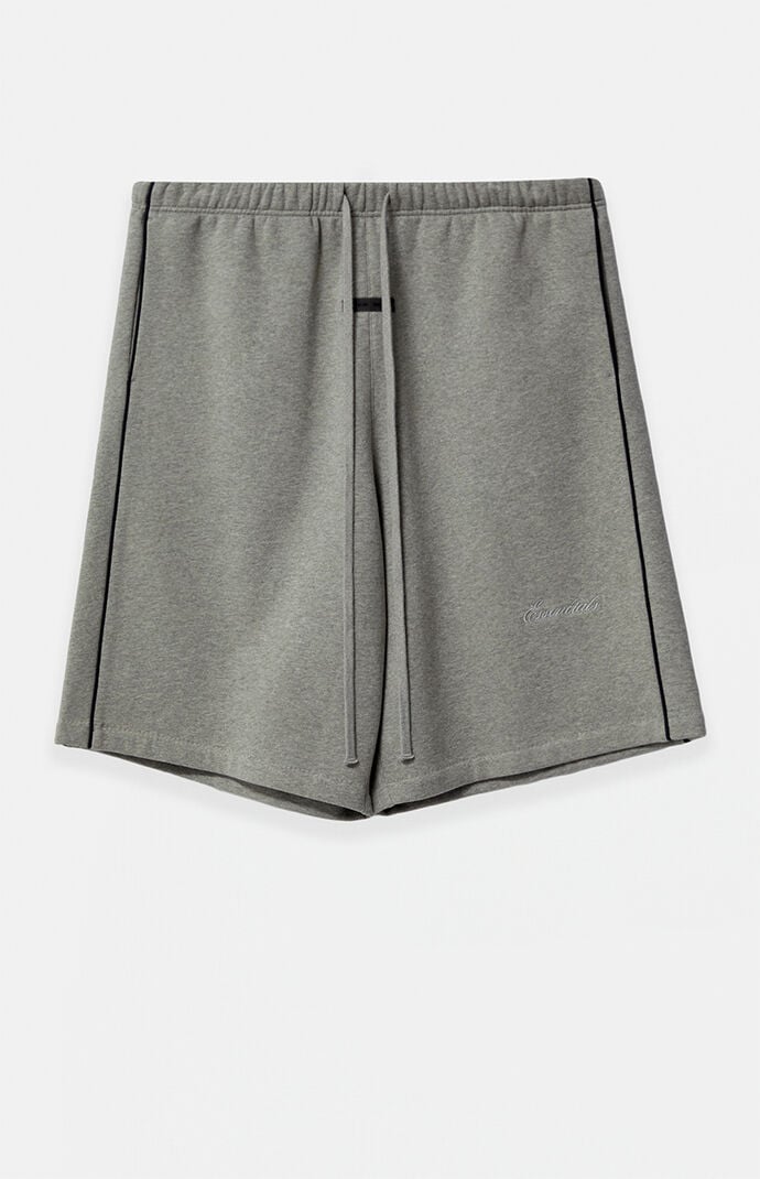 Fear of God Concrete Heather & Black Basketball Fleece Sweat Short