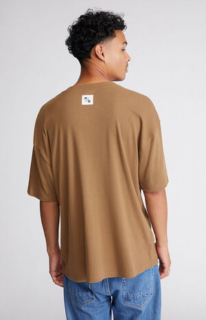 Ribbed Boxy Henley T-Shirt image number 4