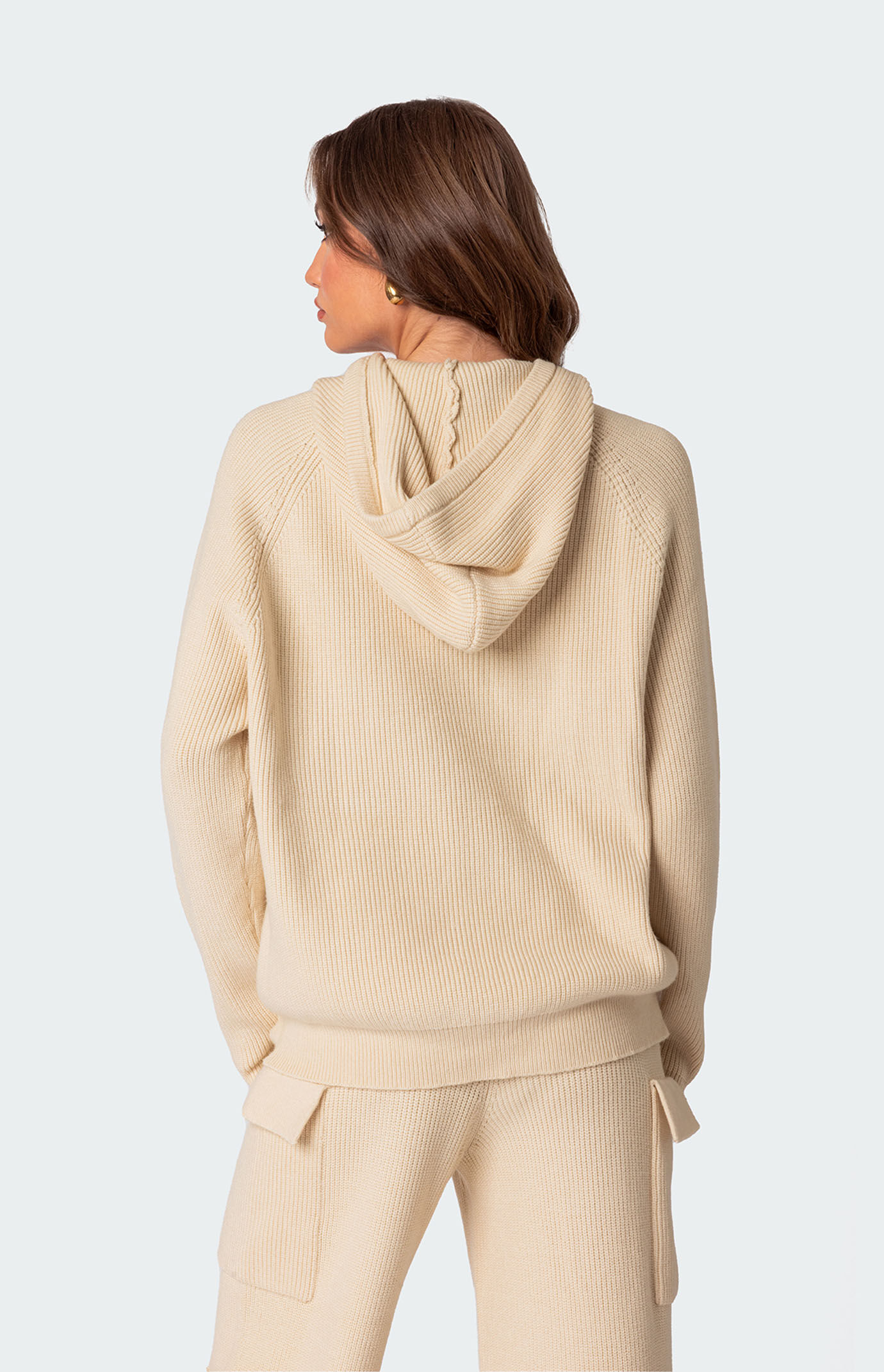 Edikted Wynter Oversized Knit Hoodie PacSun