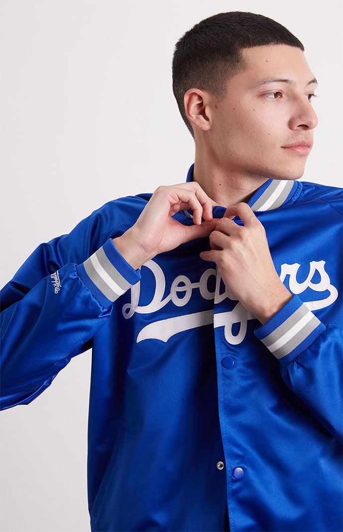 Mitchell Ness Lightweight Dodgers Satin Jacket PacSun