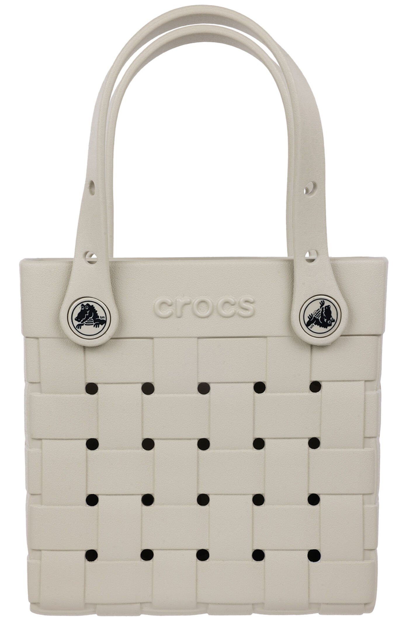 Crocs Beige Small Woven Crocssbody Tote Bag