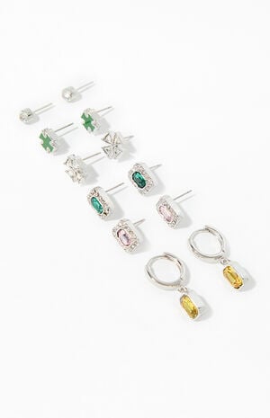 6 Pack Gemstone Earrings image number 3