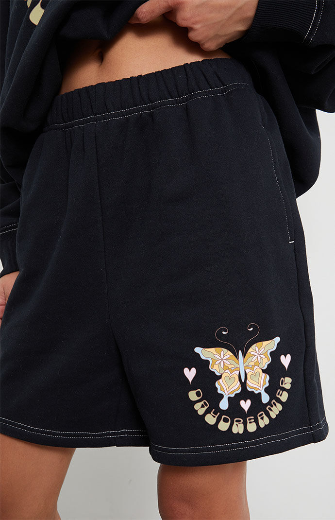 【IFYOUWANT】BUTTERFLY Sweat short pants ZAFUL Casual Drawstring Butterfly Printed Sweat Shorts In