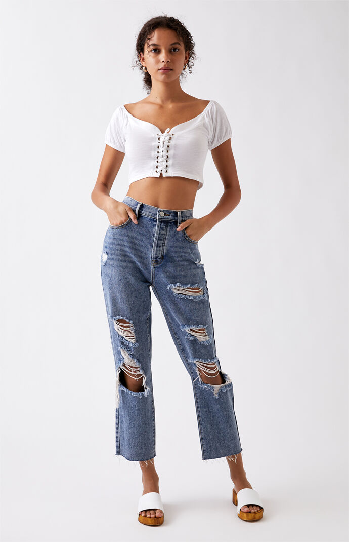 Halo Lace-Up Top