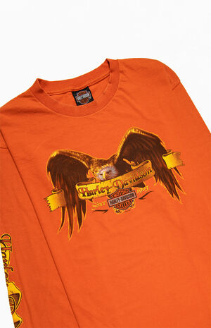 Orange Harley Long Sleeve T-Shirt image number 3