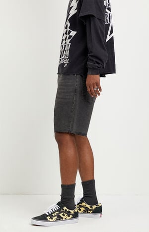 Harrison Cutoff Jean Shorts Black image number 3