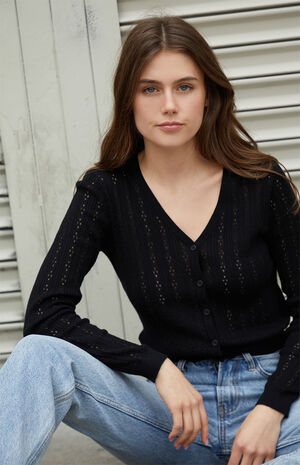 Black Shannon Cardigan image number 2