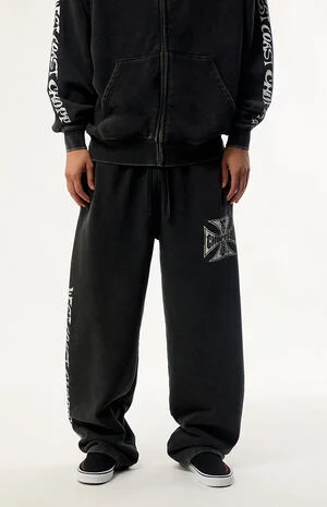Rebel Mark Wide Leg Sweatpants image number 2