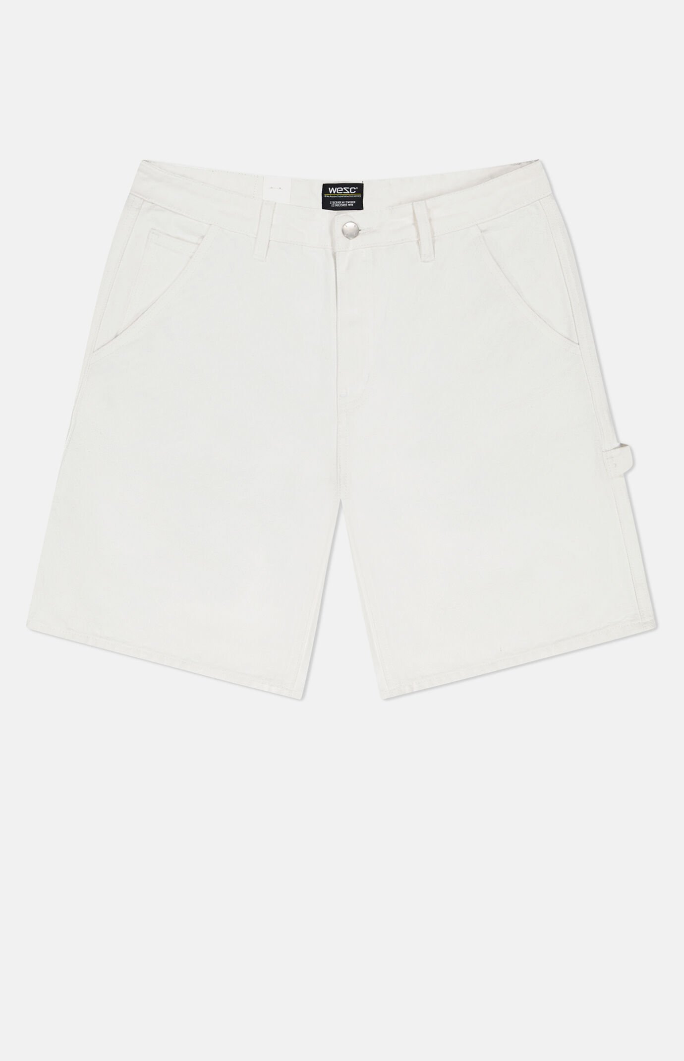 WeSC White Carpenter Baggy Shorts