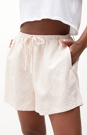 Geo Tie Front Shorts image number 2