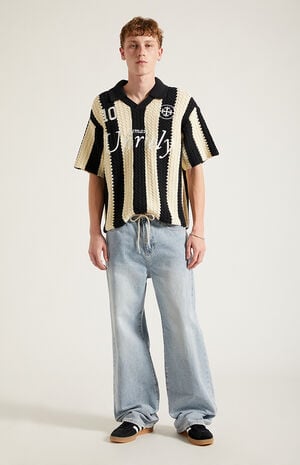 Blake Extreme Baggy Jeans Drawstring Light Indigo image number 6