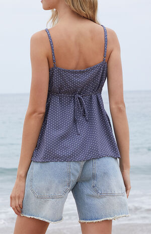 Navy Polka Dot Edith Tank Top image number 4