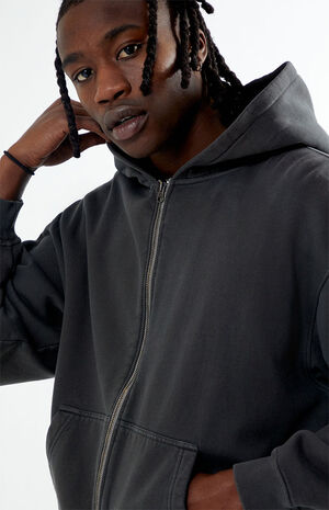 Vintage Washed Full Zip Hoodie image number 2