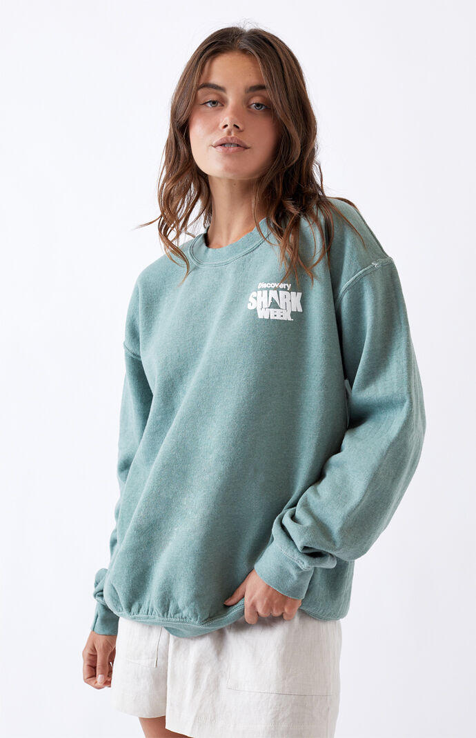 Desert Dreamer x Discovery Shark Week Crew Neck Sweatshirt ...