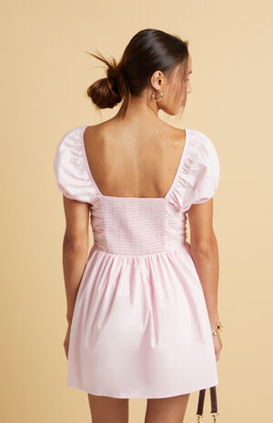 Puff Sleeve Ruched Mini Dress image number 3