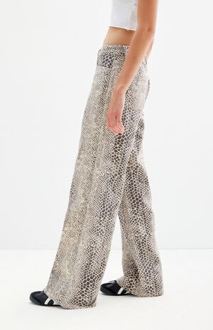 Casey Snake Low Rise Baggy Jeans image number 3