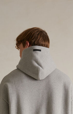 Dark Heather Oatmeal Fleece Hoodie image number 5