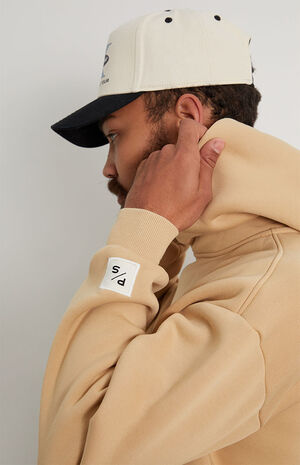 Tan Solid Hoodie image number 3
