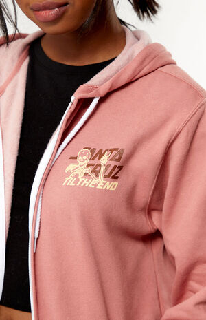 Unwind Full Zip Boyfriend Hoodie image number 4