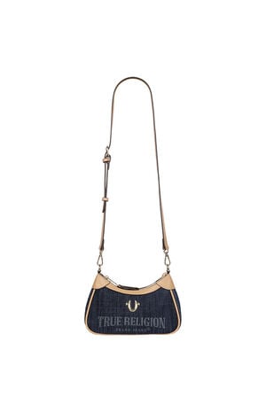 Bailey Dark Denim and Faux Leather Hobo Bag image number 10