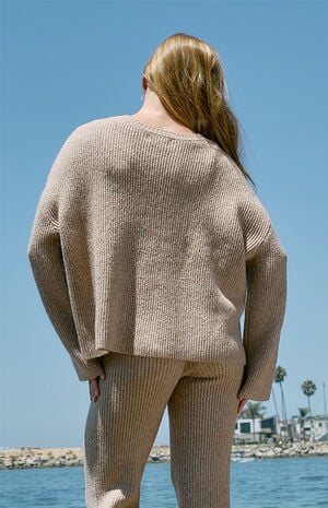 Whimsy Crew Neck Oversized Sweater image number 4