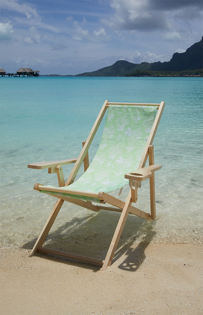Men's Etoile Monogram Print Beach Chair In Green