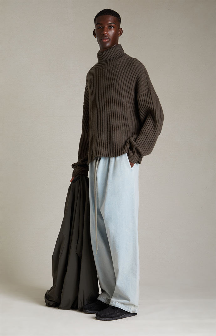 Fear of God Essentials Ink Turtleneck Sweater | PacSun